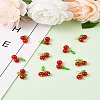 50Pcs Glass Pendants PALLOY-FS00037-5