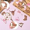 20Pcs 10 Styles West Cowboy Theme Golden Plated Alloy Enamel Pendants FIND-CJ0002-60-3