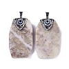 Synthetic Picture Jasper Pendants KK-F868-25P-1