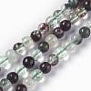 Natural Lodolite Quartz Beads Strands G-L493-08-5mm-1