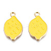 Light Gold Plated Alloy Charms ENAM-T009-04-2