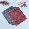 6Pcs 6 Colors Glitter Heat Transfer DIY-SZ0003-59-6