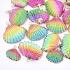 Spray Paint & Electroplate Sea Shell Pendants X-SSHEL-S262-07C-1