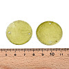 Spray Painted Natural Capiz Shell Disc Links Connector Charms SSHEL-T017-32C-3