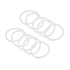 Natural Selenite Round Beaded Stretch Bracelet BJEW-D024-01B-4