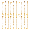 20Pcs 304 Stainless Steel Curb Chain Extender STAS-UN0051-99-1
