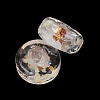 Luminous Handmade Foil Glass Beads LAMP-P020-01A-06-3