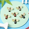 6Pcs Rack Plating Alloy Enamel Pendants ENAM-YW0002-63-5