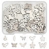 60Pcs 10 Styles 201 & 304 Stainless Steel Charms STAS-FS0001-88-1