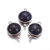 Synthetic Blue Goldstone Box Clasps G-L473-C09-1