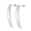 Banana Brass Stud Earrings for Women EJEW-G391-06S-2