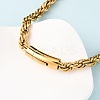 8MM 304 Stainless Steel Rope Chain Necklaces NJEW-C099-07B-G-3