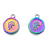 Ion Plating(IP) 201 Stainless Steel Pendants STAS-N098-244M-3