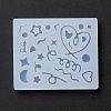 Line & Flat Round & Heart & Star & Flower & Moon Filling Silicone Molds DIY-M029-08-1
