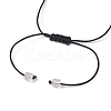 Chakra Natural & Synthetic Gemstone Braided Bead Bracelets BJEW-JB09824-01-3