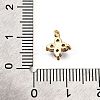 Brass Micro Pave Cubic Zirconia Pendants KK-D356-07G-G-4