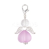 Heart Angel Acrylic Pendant Decorations HJEW-JM03566-03-3