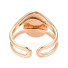 Round Natural & Synthetic Gemstone Finger Rings RJEW-N046-10-4