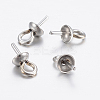 304 Stainless Steel Cup Pearl Peg Bails Pin Pendants X-STAS-H452-01P-3