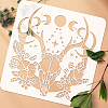 PET Hollow Out Drawing Painting Stencils DIY-WH0391-0350-3
