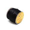 Round Nylon Satin Rattail Cord NWIR-WH0017-01-1