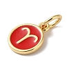 Real 18K Gold Plated Brass Enamel Charms KK-L216-001G-J-3