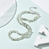 Natural Supper 7 Rutilated Quartz Chip Beaded Necklaces for Men Women NJEW-G159-01Q-3