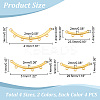 16Pcs 8 Styles Boho Style 304 Stainless Steel Multi-Strand Links STAS-UN0057-78-4