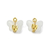 Light Gold Tone Alloy with Glass Charms PALLOY-Q457-01G-01-1