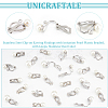 24Pcs 4 Size 304 Stainless Steel Clip-on Earring Findings with Imitation Pearl Plastic Beaded STAS-UN0054-73-5