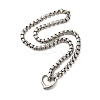 202 Stainless Steel Box Chain Necklaces STAS-A100-18P-2