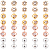 40Pcs 4 Colors Rack Plating Brass Beads KK-CA0003-29-1