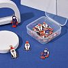 20Pcs 2 Style Zinc Alloy Enamel Pendants ENAM-LS0001-17G-7