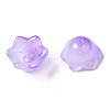 Transparent Two Tone Spray Painted Glass Beads GLAA-Q089-002B-004-4