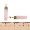Natural Rose Quartz Pendants KK-R214-01G-3