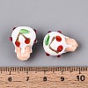Handmade Lampwork Bumpy Beads LAMP-T022-06F-4