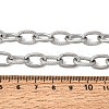 9MM 304 Stainless Steel Textured Cable Chain Necklaces for Women Men SA-CBA37BC-19P-5