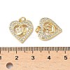 Brass Micro Pave Cubic Zirconia Pendants KK-Q068-51B-G-3