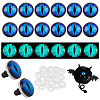 20 Sets Luminous Plastic Safety Craft Eye DIY-PH0022-63C-1
