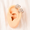 304 Stainless Steel C-Shaped Cuff Earrings EJEW-K268-86P-3