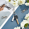 12Pcs 3 Colors Zinc Alloy Swivel Clasps PALLOY-CA0001-87-4