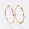 304 Stainless Steel Hoop Earrings X-EJEW-F105-20G-1