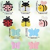 10Pcs 10 Styles Silicone Focal Beads SIL-SZ0002-29-2
