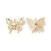 Brass Micro Pave Cubic Zirconia Pendants KK-I702-36G-1