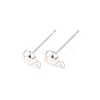 Brass Stud Earring Findings KK-G604-01S-01-1