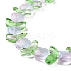 Transparent Glass Beads Strands LAMP-H061-02F-4
