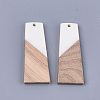 Resin & Walnut Wood Pendants RESI-S358-83H-2