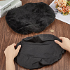2Pcs 2 Styles Polyester/Velet Toilet Lid Dust Cover AJEW-CN0003-19-3