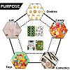 16Pcs 8 Styles Football Printed Paper Tote Bags ABAG-SP0001-55-7