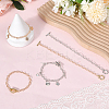 12Pcs 2 Colors Alloy Cable Chain Bracelets for Women Men BJEW-SC0001-60-3